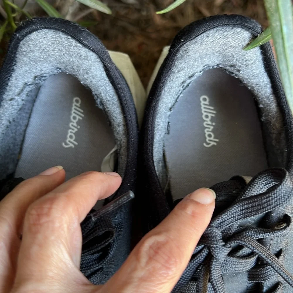 Allbirds Black‎ and White womens Sneakers Risers size 9
